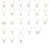Diamond Gold Initial Necklace - S